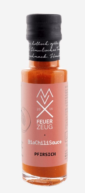 Mühlviertler Feuerzeug_Bio Chili Sauce_Pfirsich_Fleischesslust